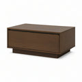 Walnut Brown Rectangular Storage Coffee Table, 47.2 x 23.6 x 15.7 in, Engineered Wood with Walnut Veneer