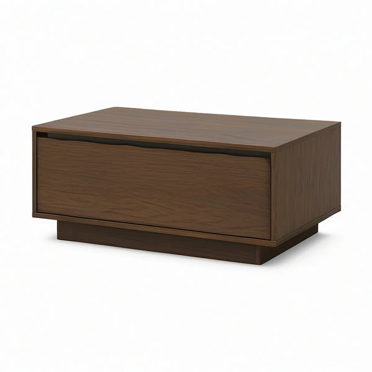 Walnut Brown Rectangular Storage Coffee Table, 47.2 x 23.6 x 15.7 in, Engineered Wood with Walnut Veneer
